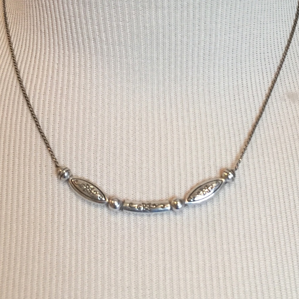 Brighton Collectibles Etched Silver Necklace